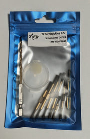 Track Star Hex Adjust 3.5mm Titanium Turnbuckle Set - Schumacher CAT PB (7pcs)