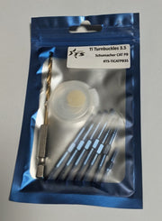 Track Star Hex Adjust 3.5mm Titanium Turnbuckle Set - Schumacher CAT PB (7pcs)