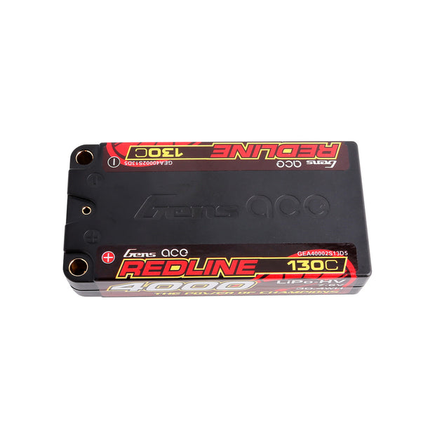 Gens Ace Redline 130C, 4000mAh 2s LiPo Battery