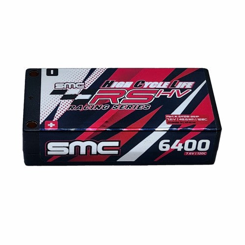 SMC HCL-RS 7.6V-6400mAh-120C LiHV 2S1P Battery