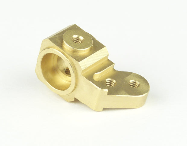 Custom Works 7252 BRASS FRONT SPINDLE FOR HEX AXLE (4-40)