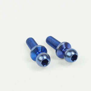 Custom Works 8512 M3 LONG HEX BALL STUD BLUE TITANIUM (2)