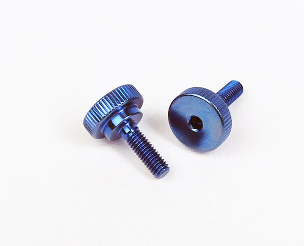 Custom Works 8529 Arm Pinch Screw - 3mm Titanium (Blue)