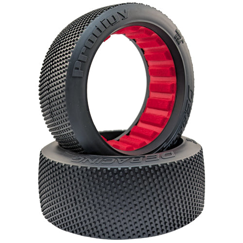 DE RACING Prodigy 8 Buggy tires for 1/8 scale (1pr)