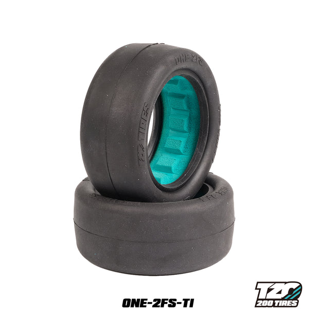 TZO Tires ONE-2FS-T1 2wheel Front Buggy Slick - (Clay)