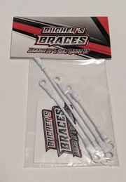 Bucher's Braces for Outlaw Sprint Car - Upper Wing (4pcs) Choose Color