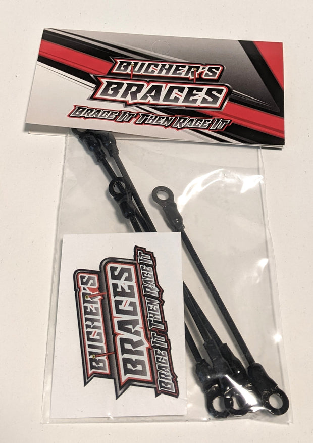 Bucher's Braces for Street Stock / LM / MWM / Mud Boss (4pcs) Choose Color