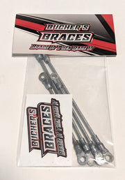 Bucher's Braces for Street Stock / LM / MWM / Mud Boss (4pcs) Choose Color