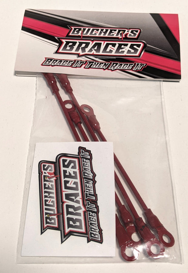 Bucher's Braces for Street Stock / LM / MWM / Mud Boss (4pcs) Choose Color