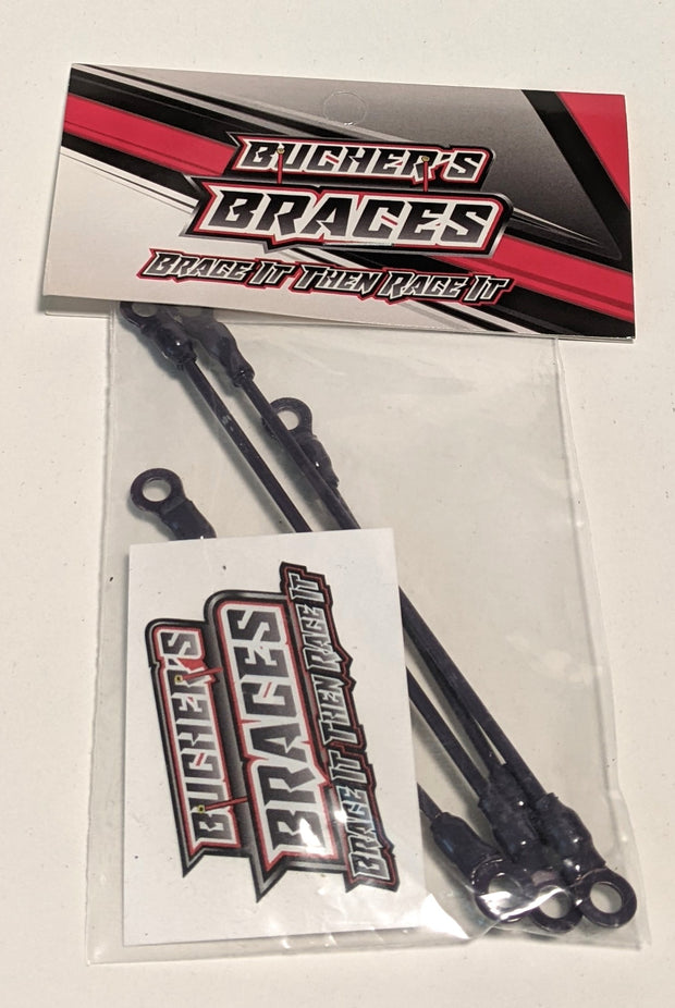 Bucher's Braces for Street Stock / LM / MWM / Mud Boss (4pcs) Choose Color
