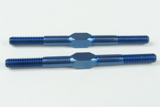 Track Star Titanium Turnbuckles - Blue Anodize (2ps) Choose Size