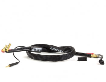 AVID 4/5mm to 4mm Charge Cables - Black