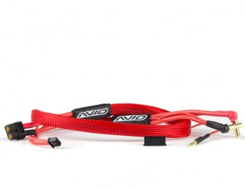 AVID 2S Charge Lead Cable XT60 to 4/5mm Bullet Connector (2') | Red