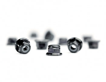 AVID M3 Flanged Black Aluminum Locknuts (10pk)