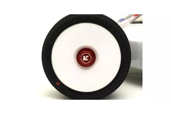 Kyosho Wheel Nut (Red/4pcs/Flange Cap/Serration) IFW649R