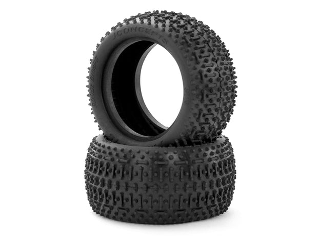 JConcepts Goose Bumps Tires, Green 2.2 Rear Buggy