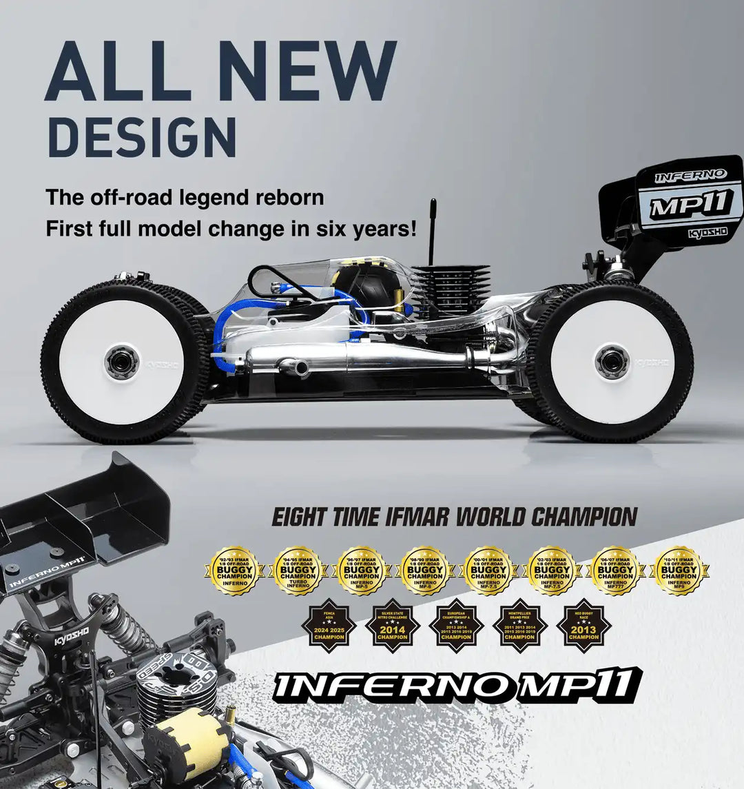 Kyosho Inferno MP11 1/8 Nitro Buggy Kit – Track Star R/C