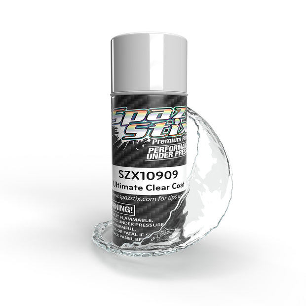 Spaz Stix Ultimate Clear Coat for Mirror Chrome, Aerosol Paint, 3.5oz Can