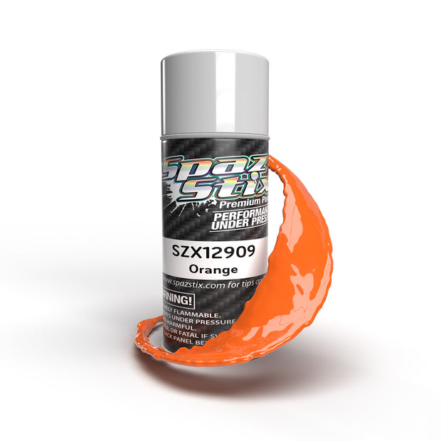 Spaz Stix Solid Orange Aerosol Paint, 3.5oz Can