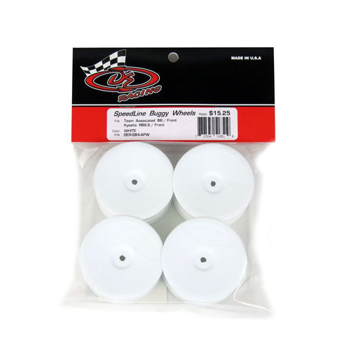DE Racing Speedline 1/10 Buggy Front 2.2" Wheels 12mm- Schumacher LD2 / AE B6 (4pcs)
