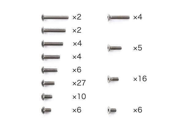 Tamiya 47476 Titanium Screw Kit - TA08