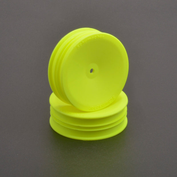 Schumacher U7454 Wheel; Hex - Slim - 2WD - Neon Yellow